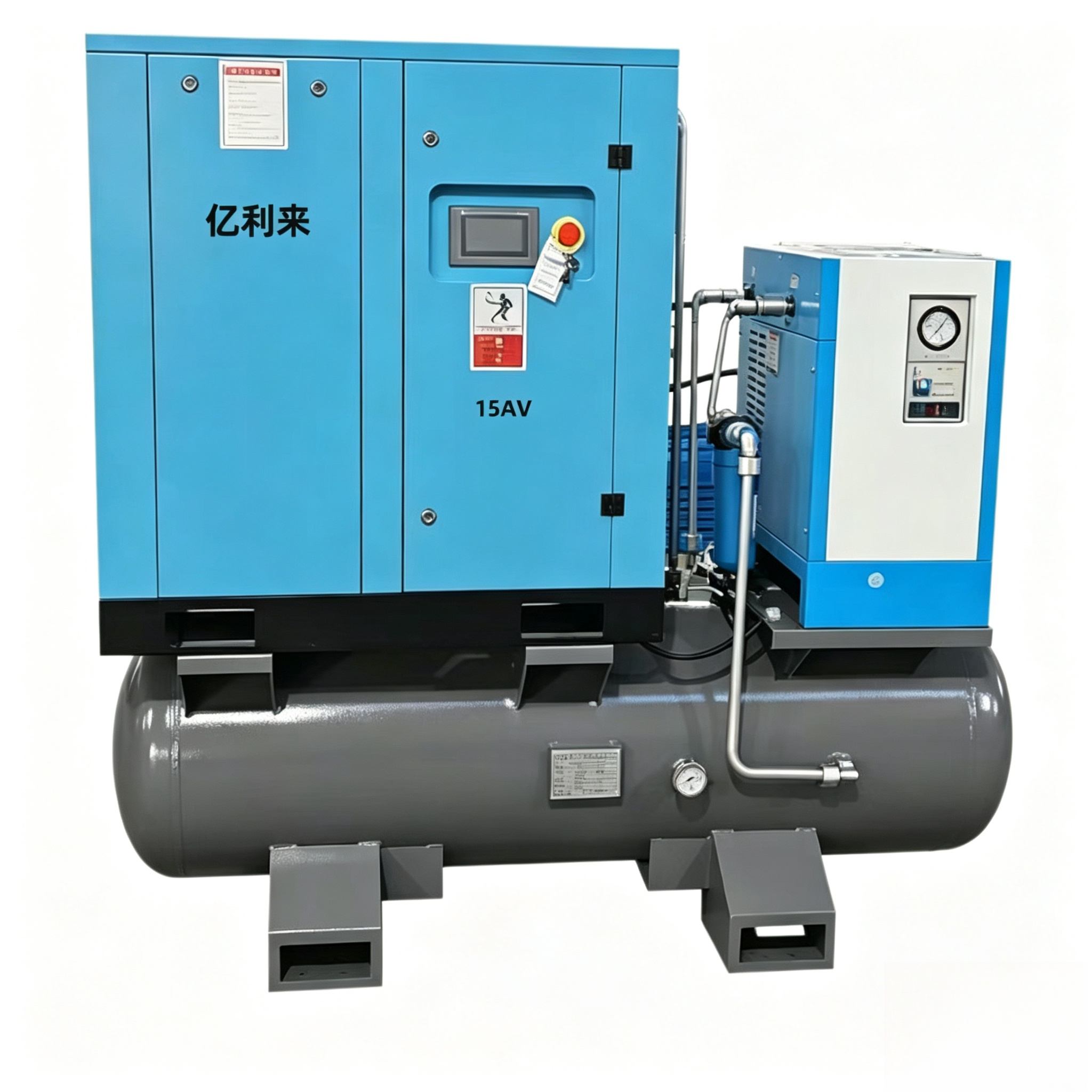 Máy nén khí một tầng tốc độ cố định 11kW 4 trong 1