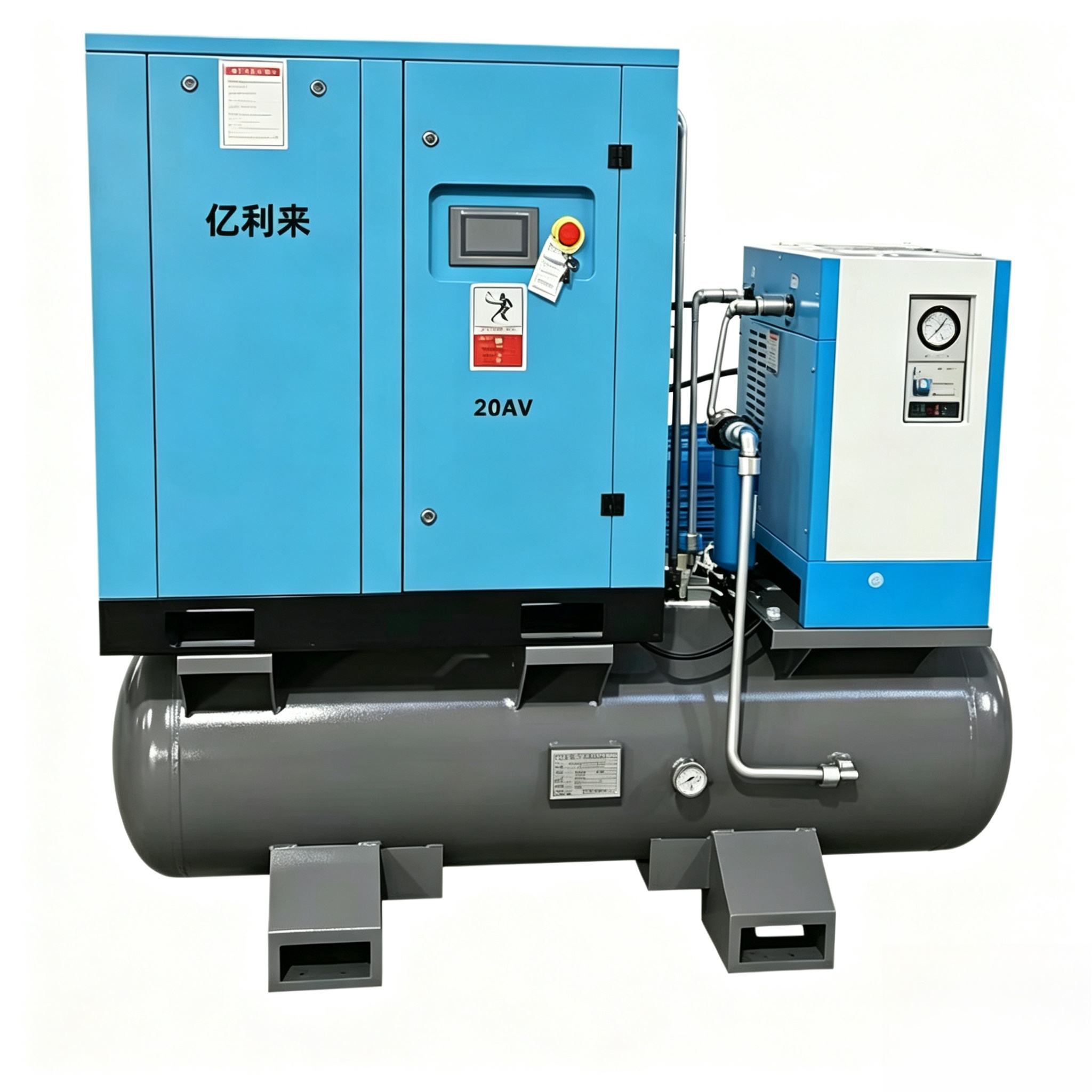 Máy nén khí một tầng tốc độ cố định 15kW 4 trong 1