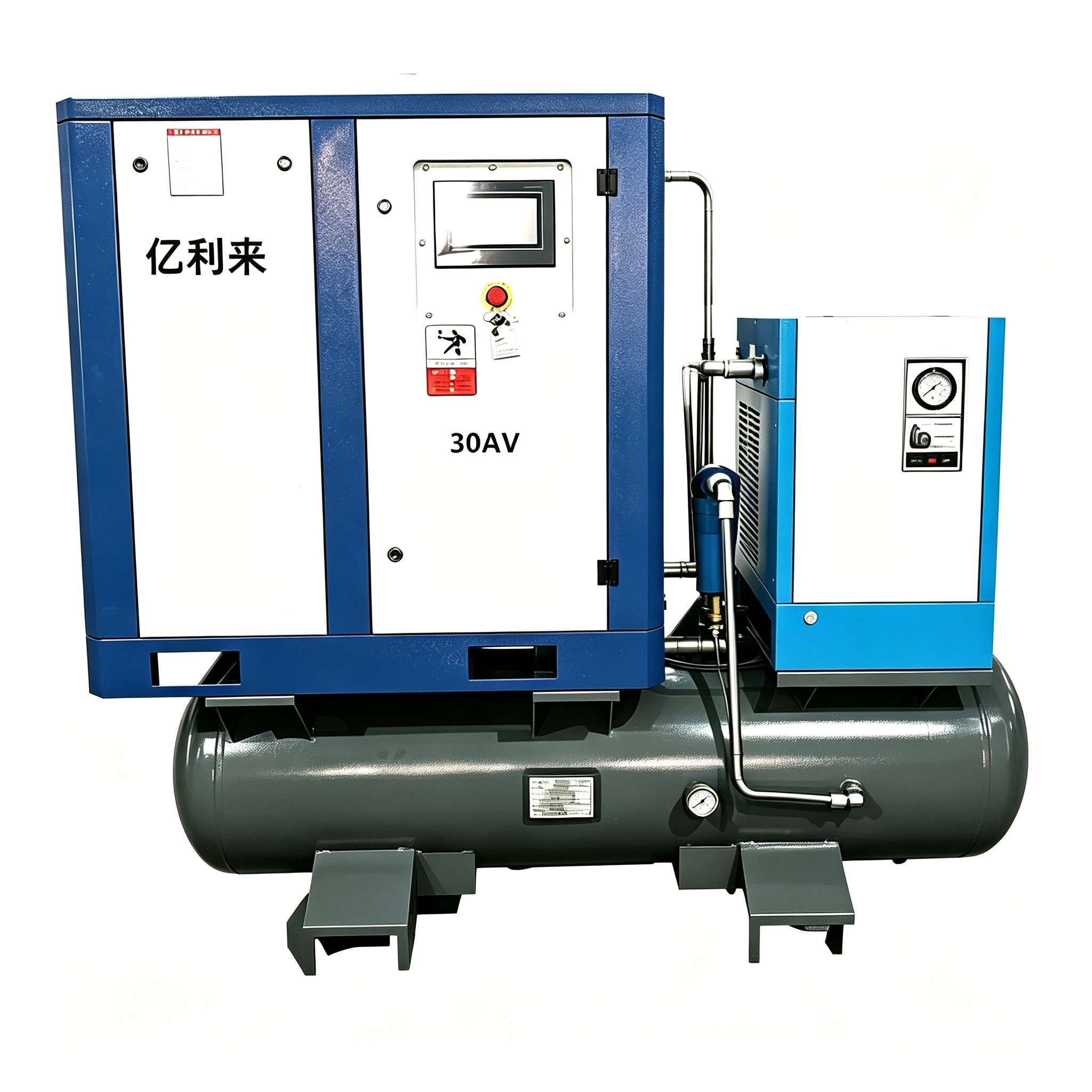 Máy nén khí một tầng tốc độ cố định 22kW 4 trong 1