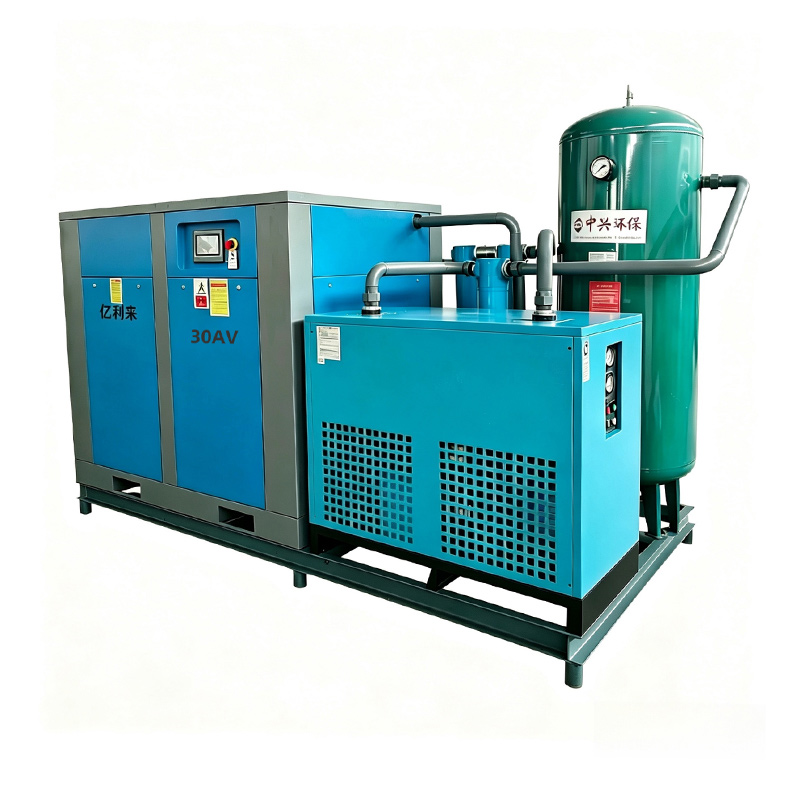 Máy nén khí một tầng tốc độ cố định cố định 22kW gắn trượt