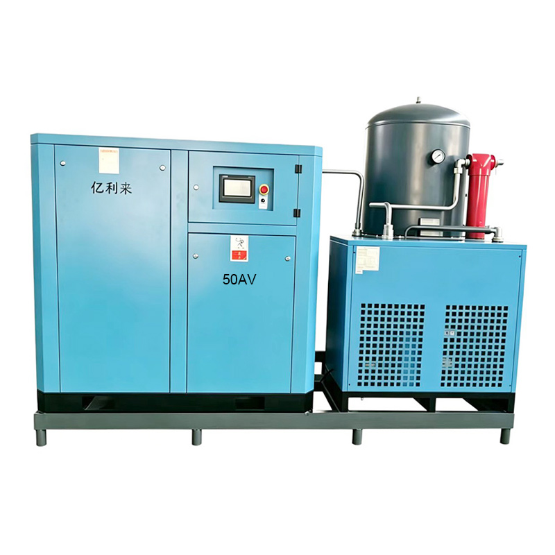 Máy nén khí một tầng tốc độ cố định cố định 37kW gắn trượt