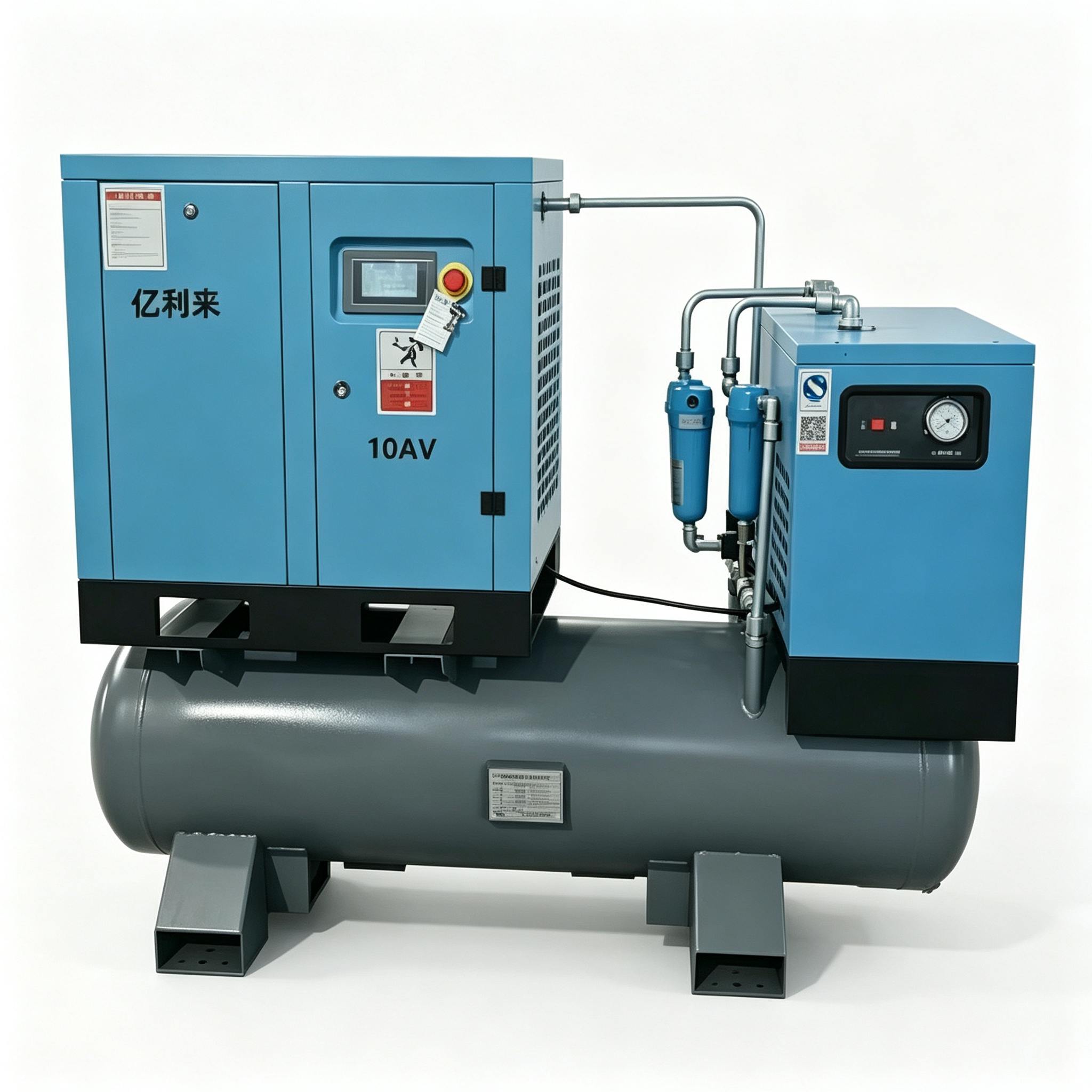 Máy nén khí một tầng tốc độ cố định 7,5kW 4 trong 1