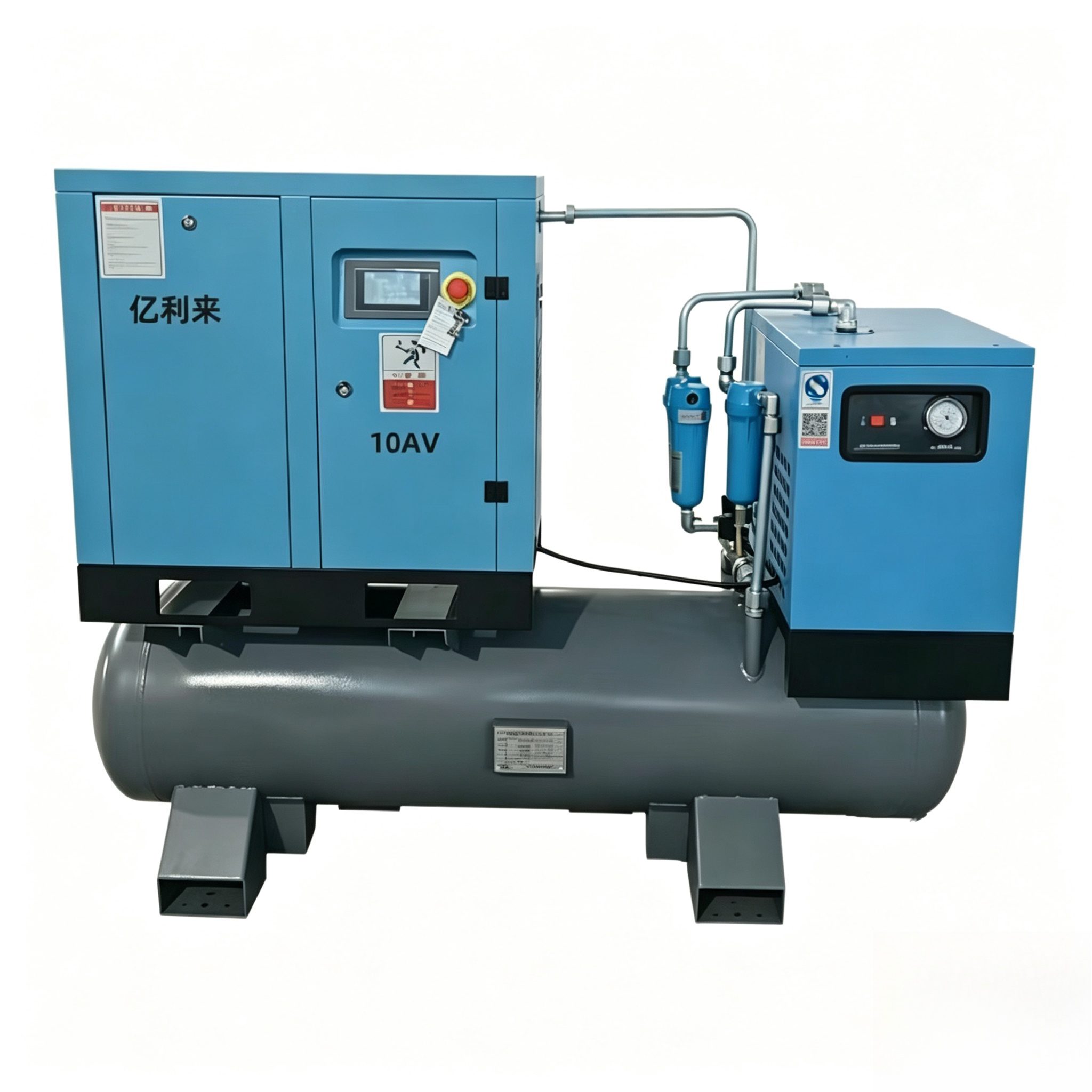 Máy nén khí tốc độ cố định 4 trong 1 áp suất cao 7,5kW